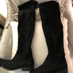 Rampage Faux Suede Over the Knee Boots NEW